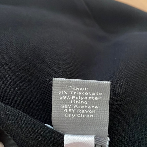 Ann Taylor black lined skirt - Size 8.  Double split detail on back. - Picture 9 of 12